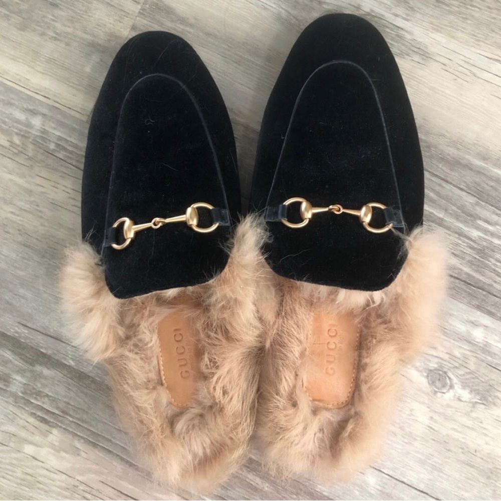 Gucci Fur Loafers